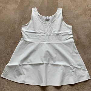Flared hem tank top - OPAQUE.CLIP Tokyo